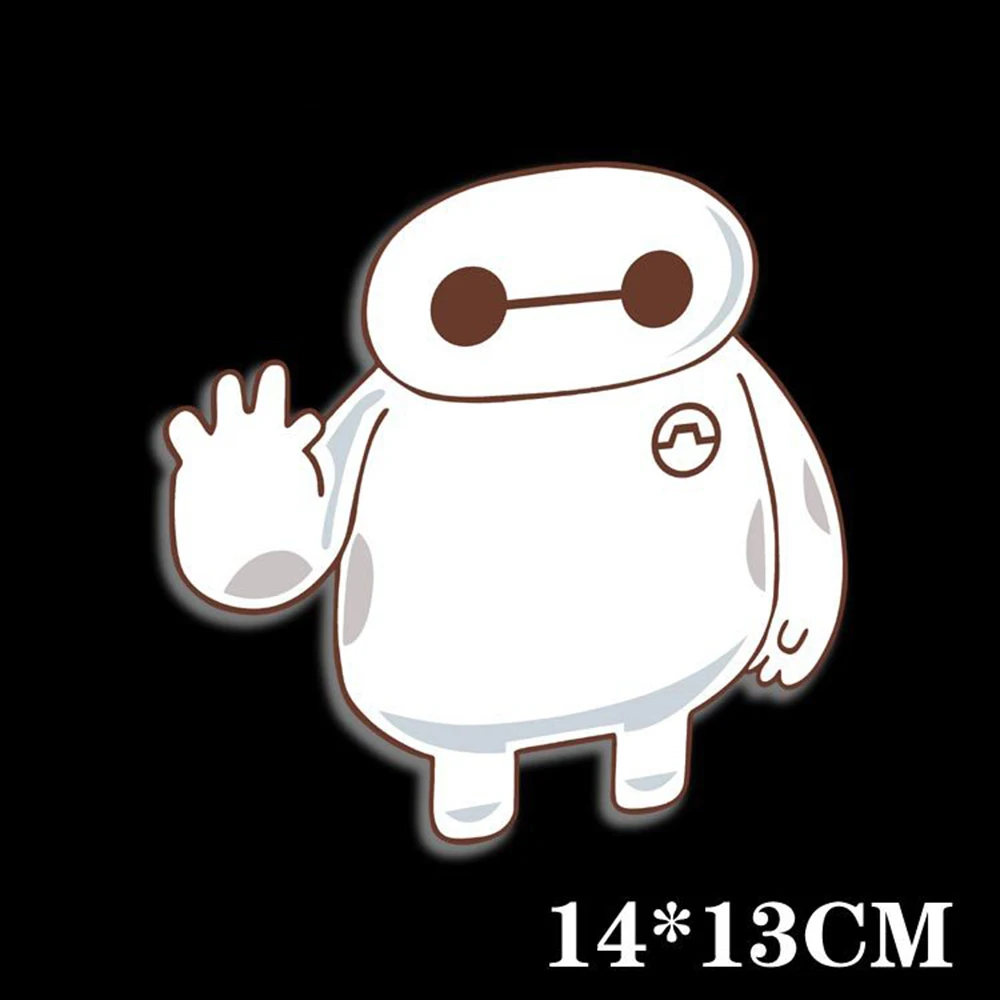 Новинка наклейки для кузова автомобиля Big Hero 6 Baymax Toyota Chevrolet Volkswagen Tesla Hyundai Kia Lada|car
