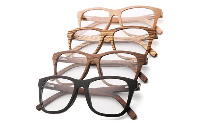 Натуральный деревянные очки рамки для мужчин деревянный женщин оптический очки с прозрачными стеклами чехол 56342