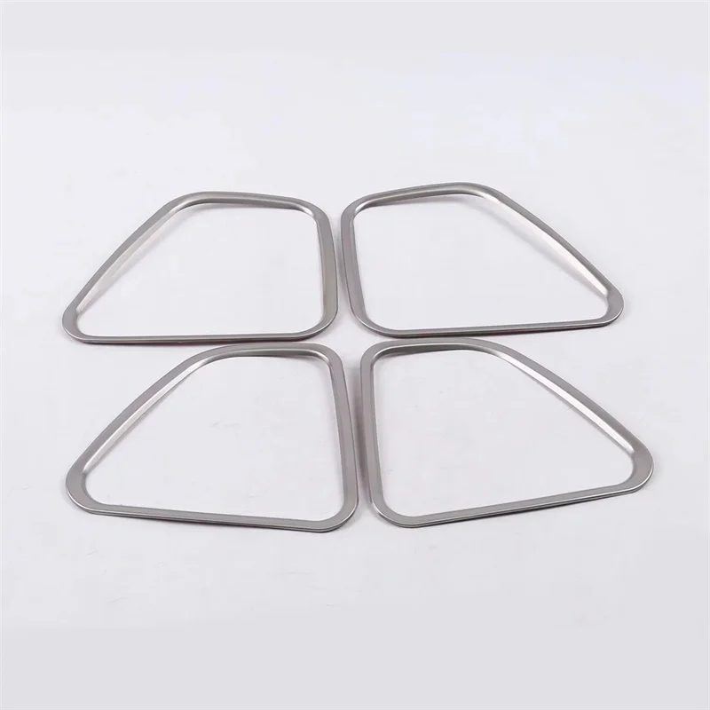 

For Mitsubishi Outlander 2014-2019 Stainless Steel Modified Decorative Circle Audio Speaker Cover Ring Trim Car Aceessories 4pcs