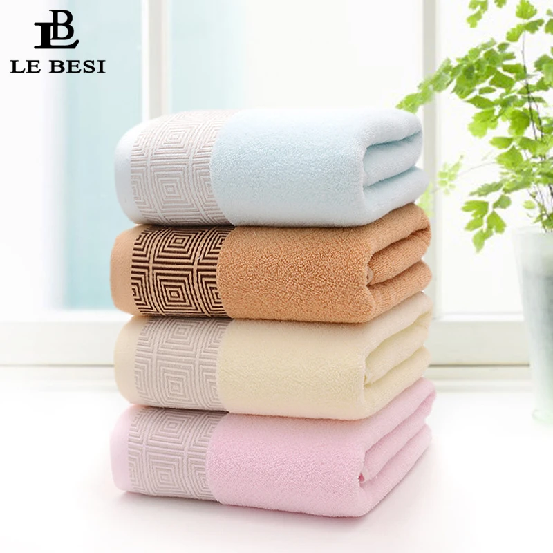LEBESI 140*70CM Cotton Swimming Beach Towel Quick Dry Travel Towel Fast