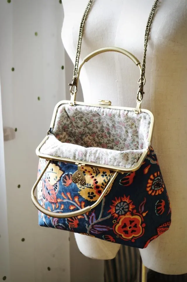 LilyHood женская сумка ручной работы в стиле ретро с цветочным принтом летняя хиппи бохо богемный шик племенная Этническая народная синяя сумка на плечо