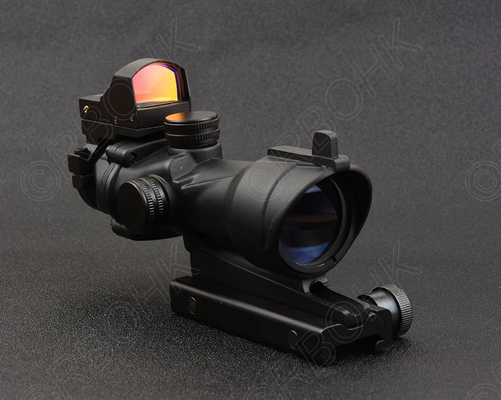 

Tactical acog style 4x32 Rifle scope and 1x red dot sight hunting shooting M2833 M7830