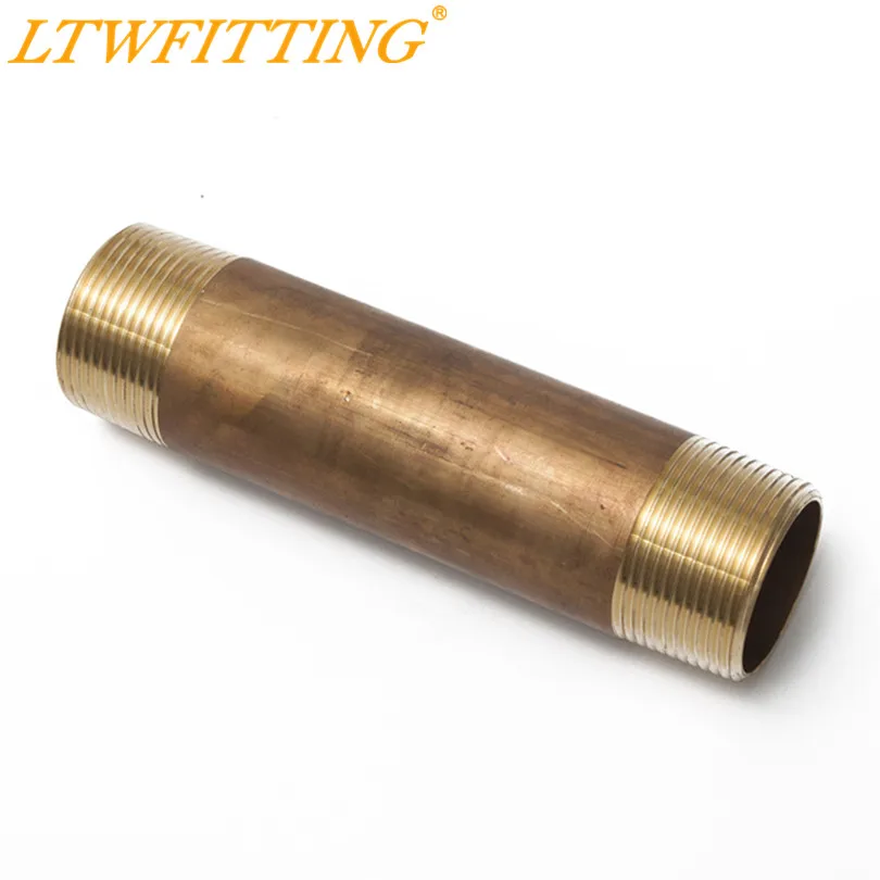 Lot of 5 New Brass Pipe Close Nipples Fitting 1/" Male NPT