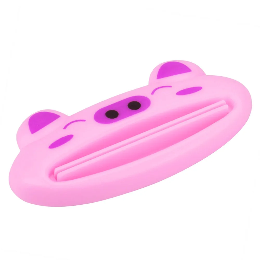 Cute Cartoon Frog Toothpaste Squeezers Bathroom Home Tube Rolling Holder Pink Piggy Squeezer Easy Panda Toothpaste Dispenser