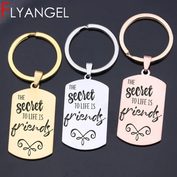 High Quality Keychain Engraved The Secret To Life Is Friends Cute Car Key Tag Bag Charm Gifts For Best Friends Keyring Jewelry
High Quality Keychain Engraved The Secret To Life Is Friends Cute Car Key Tag Bag Charm Gifts For Best Friends Keyring Jewelry
