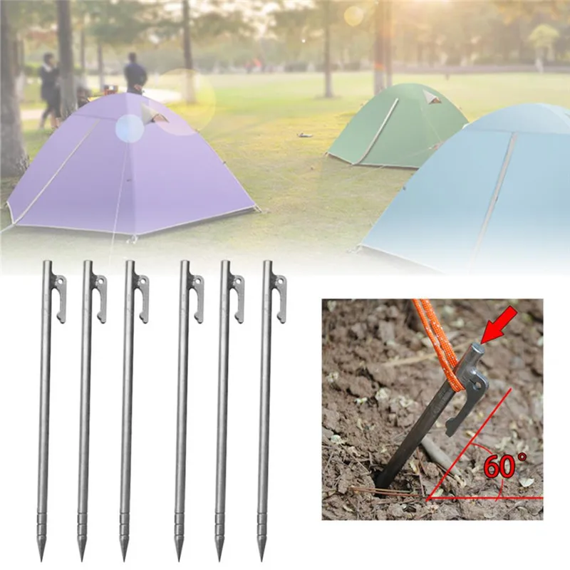 Outdoor High Strength Titanium Alloy Tent Nail Spike