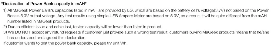 MaGeek Power Bank 6400mAh External Backup Battery Portable  for iPad iPhone Samsung HTC LG Cell Phones external battery