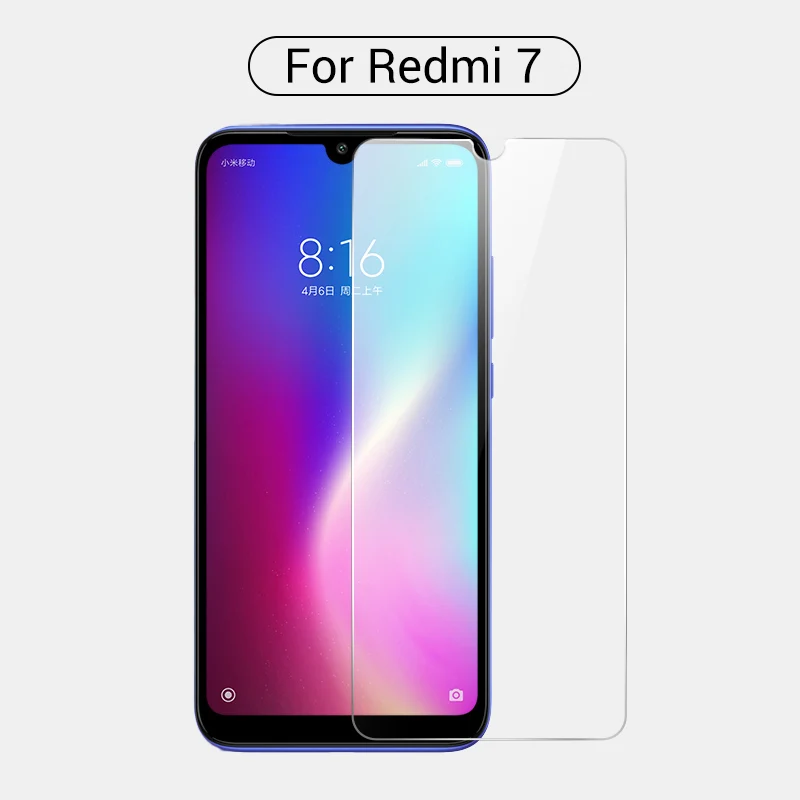 PZOZ для Xiaomi mi 8 9 cc9 Red mi 5a стекло закаленное Pocophone F1 6a mi A2 Lite Защитная пленка для экрана красное mi Note 5 6 7 pro стекло - Цвет: for redmi 7