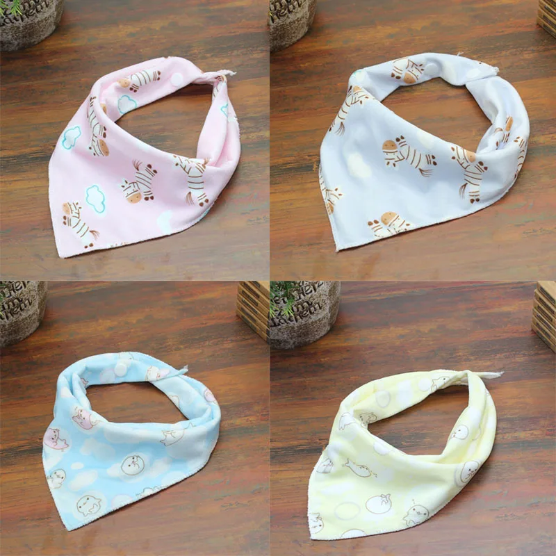 1 PCS baby bibs newborn velvet buckles triangular bandage Bib bibs Baby