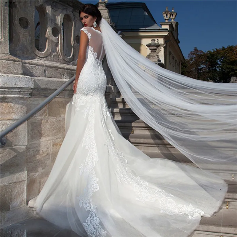 Свадебная вуаль длиной 2 метра с гребнем цвета слоновой кости белого собора элегантная свадебная вуаль для помолвки Свадебные аксессуары Z5