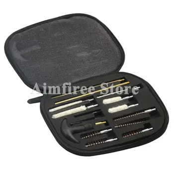 

Pistol Gun Cleaning Tools Kit Cleaner Set Fits All Calibers Handguns 9mm Barrel Brushes with Portable Pouch 16pcs/set