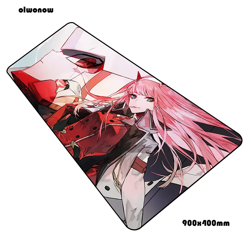 Коврик для мыши darling in the franxx padmouse 900x400x3 мм, игровой коврик для мыши, классный коврик для мыши, игровой стол, восхитительный коврик для мыши, ПК