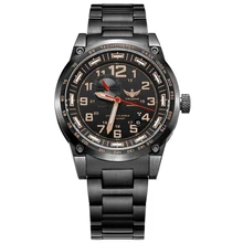 YELANG V1015 rosegold number tritium gas green luminous 4 hands men automatic mechanical business watch