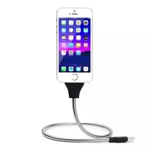 Flexible Stand UP USB Charging Sync Data Cable Phone Charger Holder For iPhone font b Android