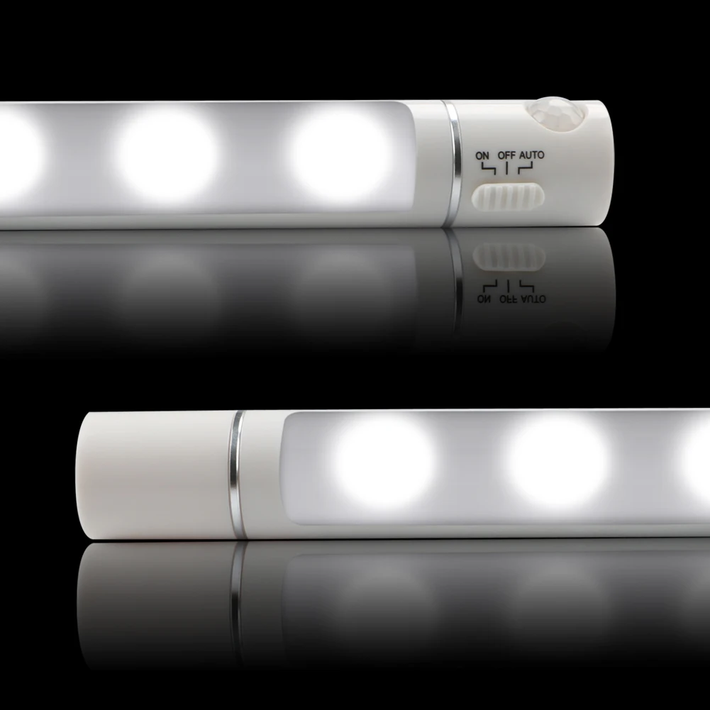 

Mini Wireless 5 Led Waterproof Motion Sensor Nightlight Closet Wardrobe Corridor Lamp Lighting Smart Body Induction W/Magnet