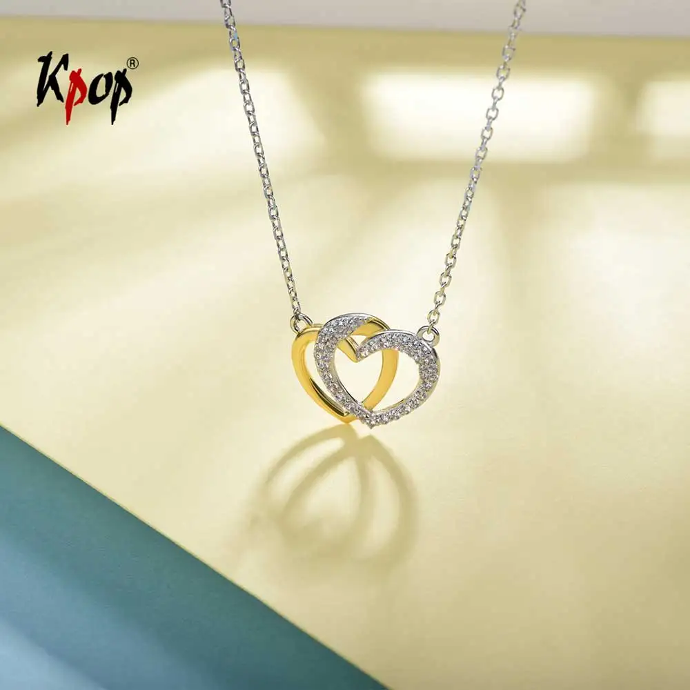 Buy Kpop 925 Sterling Silver Love Heart Pendant