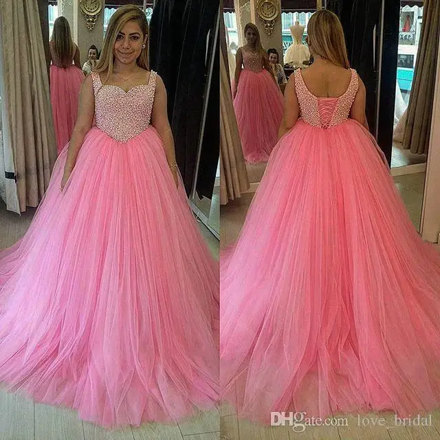 Plus Size Prom Poofy Dresses for Girls
