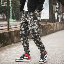 MIXCUBIC весна корейский стиль камуфляжная форма брюки мужские повседневные свободные большие карманы камуфляж брюки карго для мужчин, s-xxl