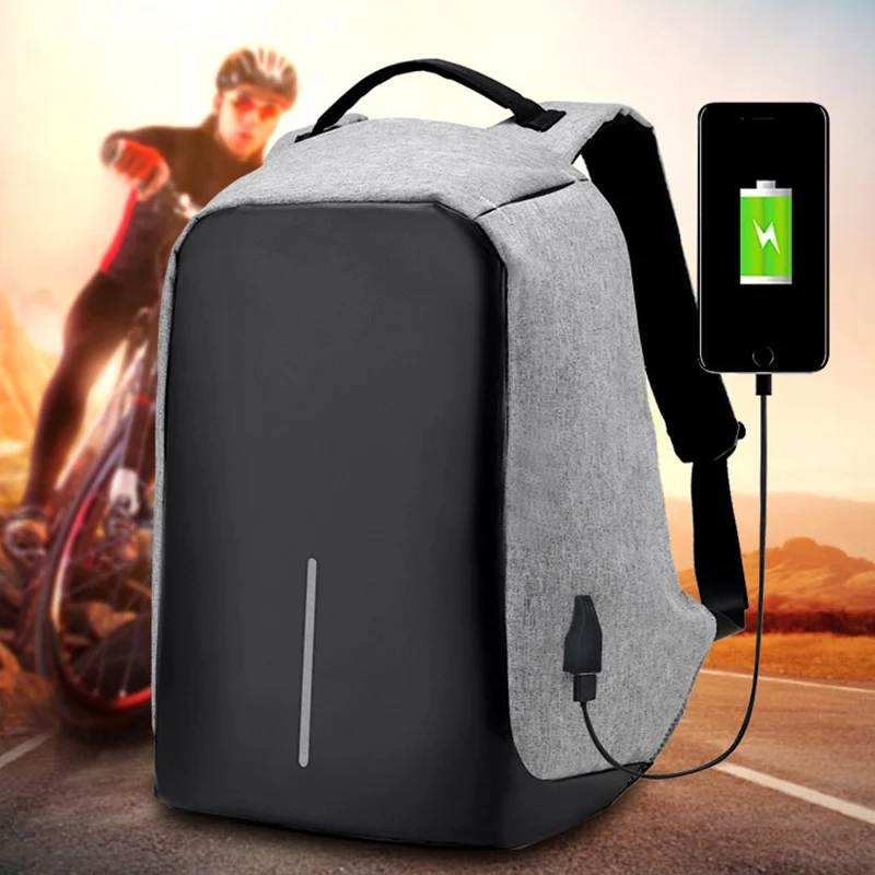 

15 inch Laptop Backpack USB Charging Anti Theft Backpack Travel Backpack Waterproof School Bag