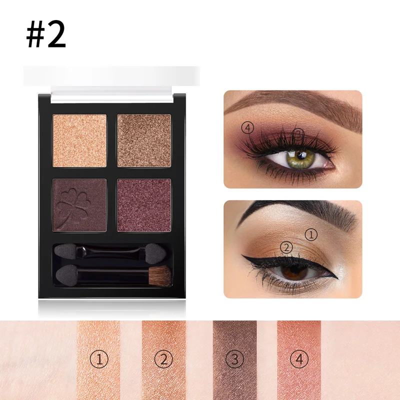 FOCALLURE новая палитра теней для век Glam Eyes shadow профессиональная высококачественная блестящая палитра теней для век - Цвет: 2