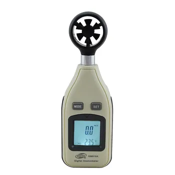 

Digital anemometer digital display wind speed and air temperature measurement instrument mini type wind speed anemometer