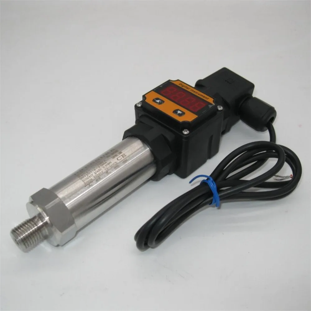 

0-16bar,0-40bar,0-10bar,12-36VDC,G1/4, 4-20MA output, 0.5%,Digital Display Water Pressure Transmitter Pressure Transducer Sensor