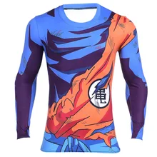 Mannen Classic Anime Dragon Ball Z Super Saiyan Goku Vegeta 3d t shirt Strakke Korte