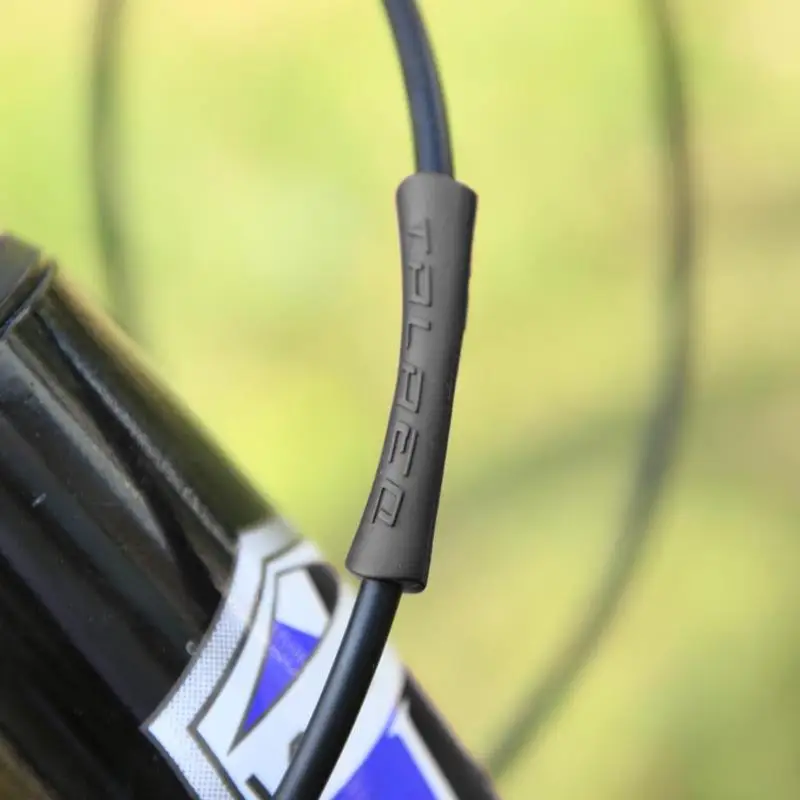 Велосипедный тормозной рукав резиновый кабель для сдвижной линии трубы 2 цвета сверхлегкий MTB велосипедный каркас защита кабеля Направляющие инструмент для велосипеда