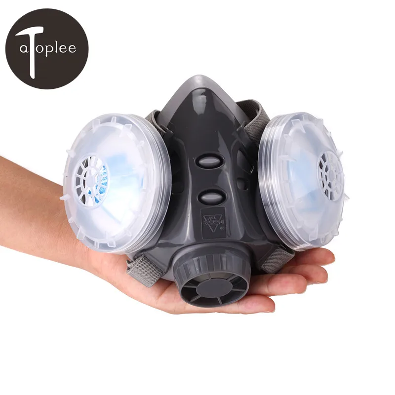1pcs PM2.5 Anti dust Spray Safety Mask Self Breathe Dual Cartridge