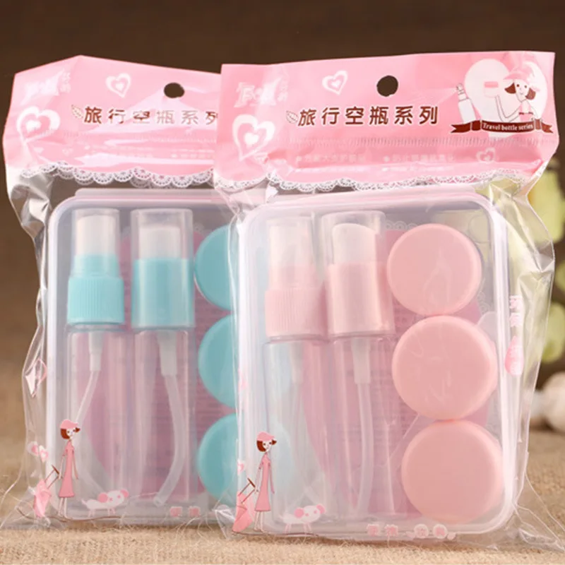 

AMSIC 6pcs/Set Travel Mini Makeup Cosmetic Face Cream Pot Bottles Plastic Transparent Empty Eyeshadow Make Up Container Bottle
