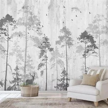 Beibehang пользовательские фото обои росписи ручная роспись Юго-Восточной Азии леса лося ТВ фон стены papel де parede 3d обои