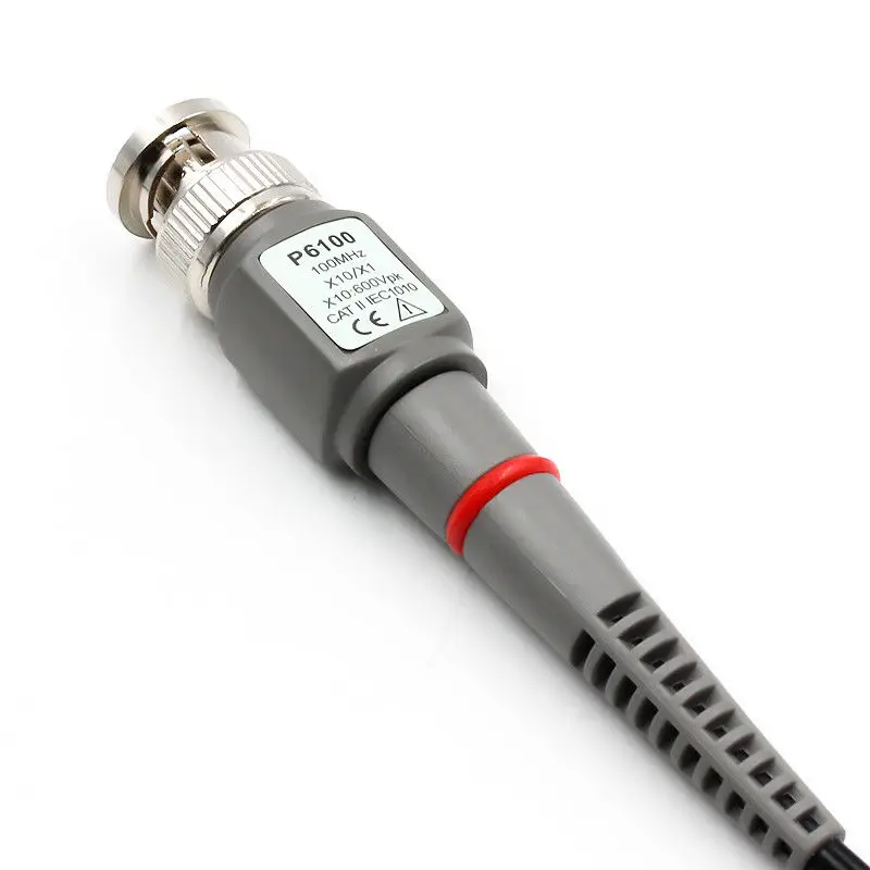 P6100 Oscilloscope Probe DC-100MHz Scope Clip Probe 100MHz 1PCS oscilloscope probe