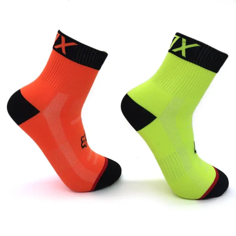 Breathable Cycling Socks Wicking Feet Protection Socks Outdoor Running Climbing Road Bike Nylon Socks Bicycle Equipment For Men