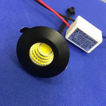 

AC85-277V 3W silver spot 20pcs Adjustable-pitch Led Down Light Energy Saving Spot Home Ceiling Downlight Mini Recessed Lamp