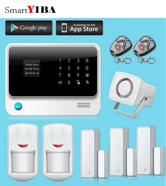 SmartYIBA Wifi/GSM/GPRS/SMS Security Alarm System G90B Plus Smart Home Home Burglar Security Touch Keyboard Alarm SmartYIBA Wifi/GSM/GPRS/SMS Security Alarm System G90B Plus Smart Home Home Burglar Security Touch Keyboard Alarm