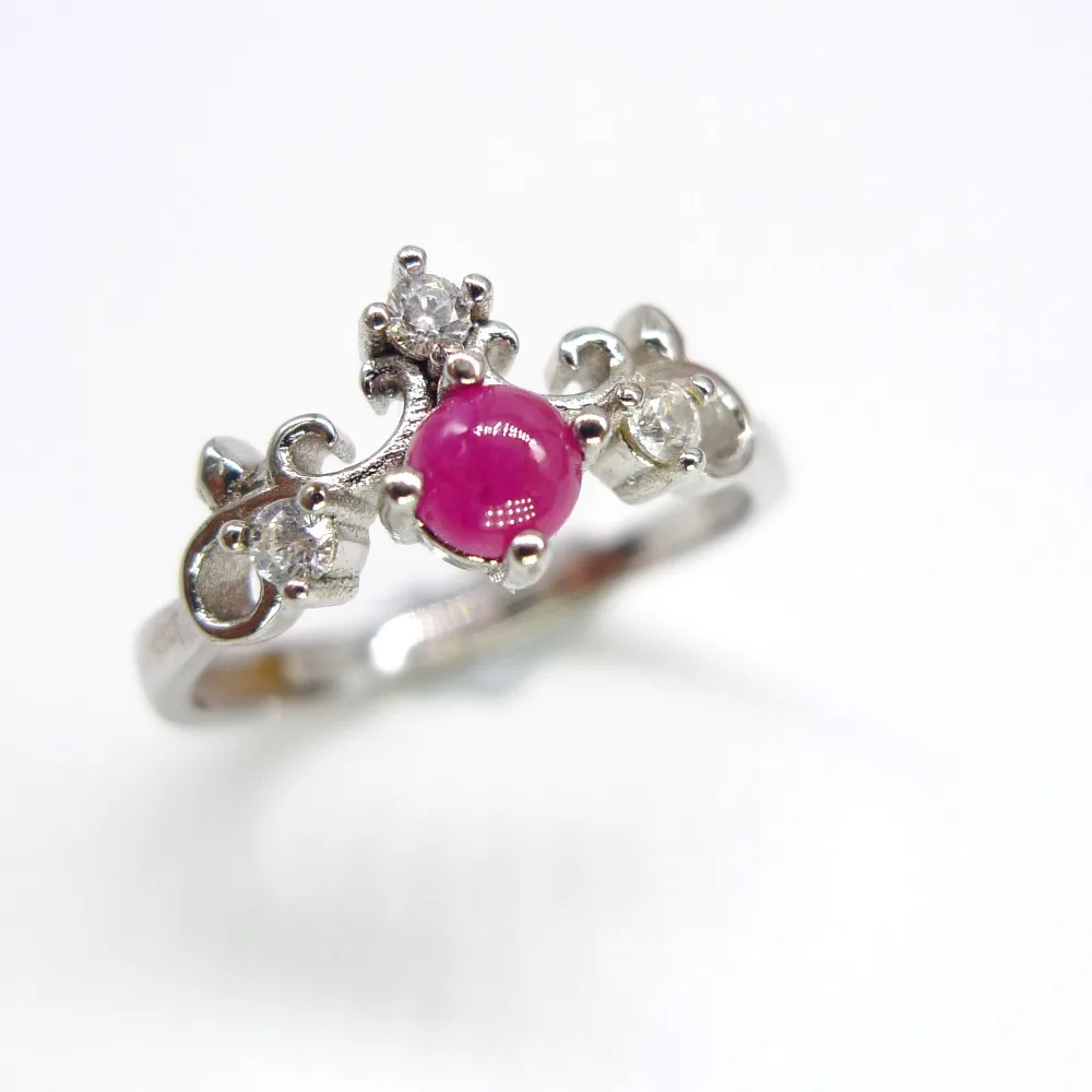 ruby ring women 925 silver 