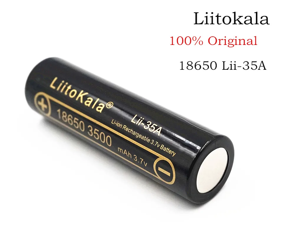 lii-35a liitokala 3,7 v 3500 mah NCR 18650ga 10a descarga baterias recargables para 18650 bateria мкА