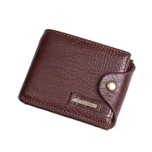 Nuevas billeteras pequeñas para hombre, billeteras cortas para hombre, cartera de cuero genuino con garantía, monedero para hombre, rifd billetera, cartera para hombre