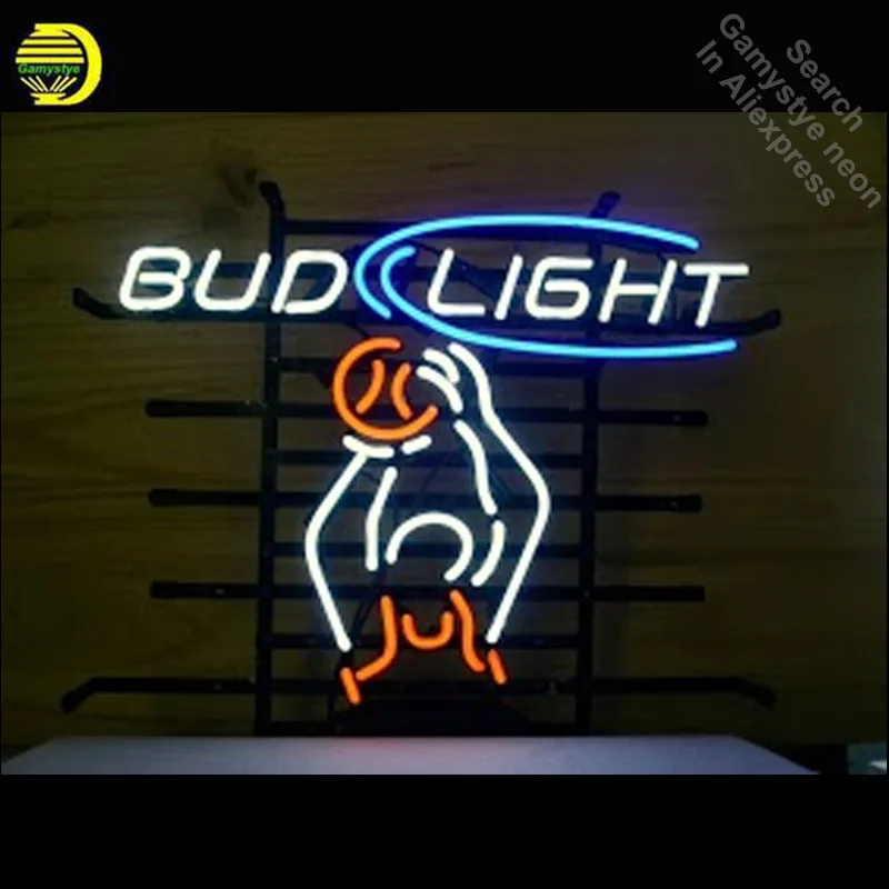 

Bud Light Basketball Neon Sign neon Light Sign real galss tubes Commercial Recreation Warehouse Light Iconic Neon signs for sale