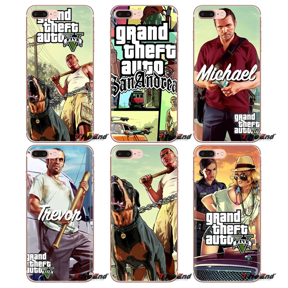 Soft Transparent Cases Covers For Huawei Mate Honor 4C 5C 5X 6X 7 7A 7C 8 9 10 8C 8X 20 Lite Pro GTA V Franklin and Chop |