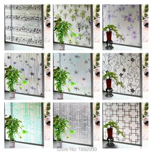 Широкий 45 см* длинный 300 см матовый непрозрачное стекло оконная пленка для окна конфиденциальности клей стеклянные наклейки домашний Декор Смешанные цвета спальни