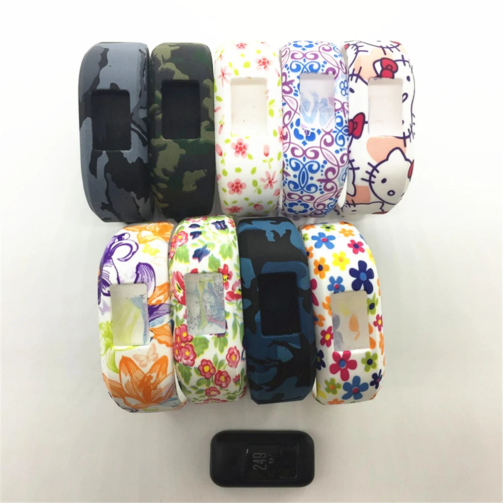 

FOLOME Silicone Bracelet Wristband Universal Soft Waterproof Strap Replacement Fitness Bands for Garmin Vivofit3/Vivofit JR/JR2