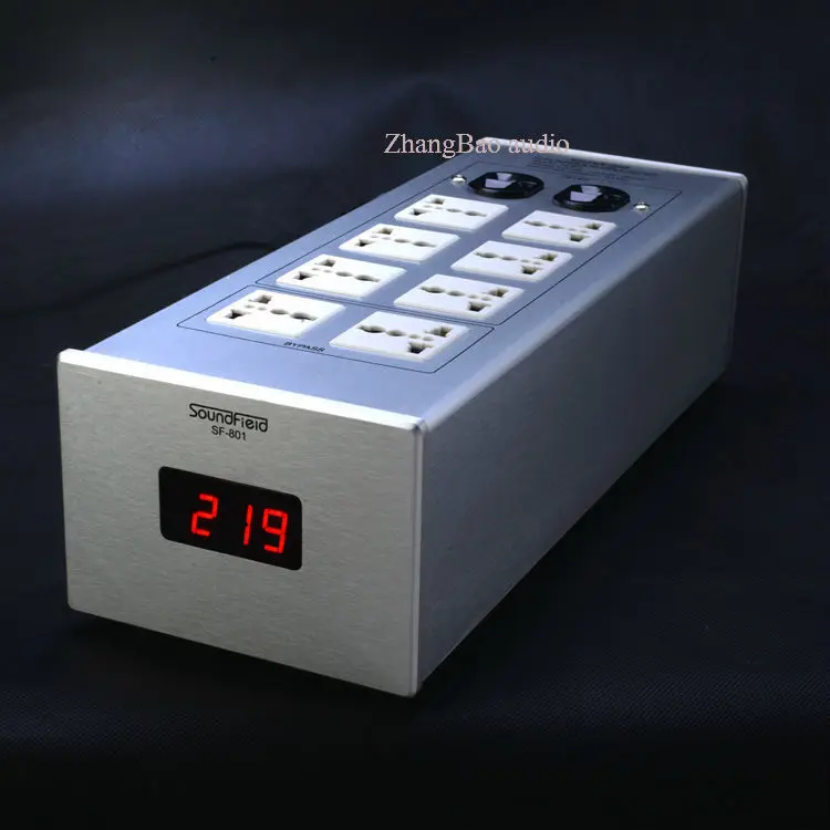 Высококлассное звуковое поле SF 801 фильтр мощности HIFI розетка с вольтметром