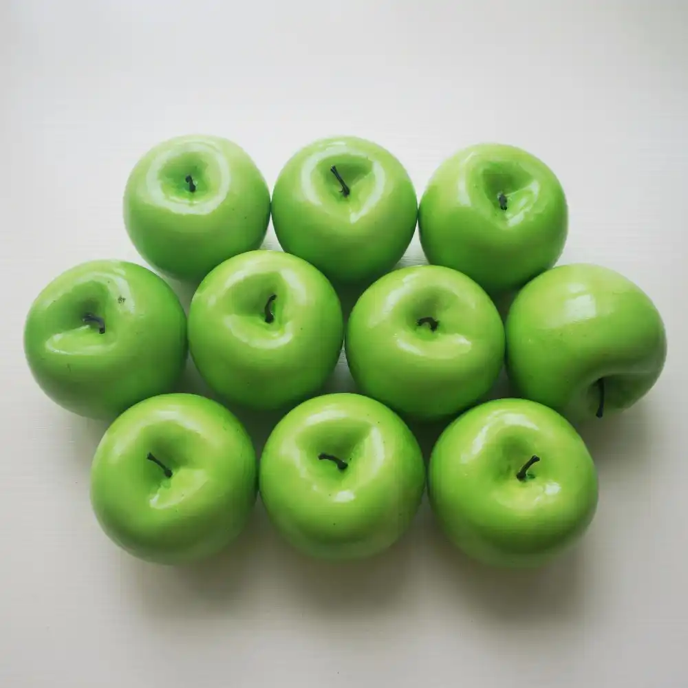 Moochung Fake Green Apples Artificial Plastic Apple Kitchen