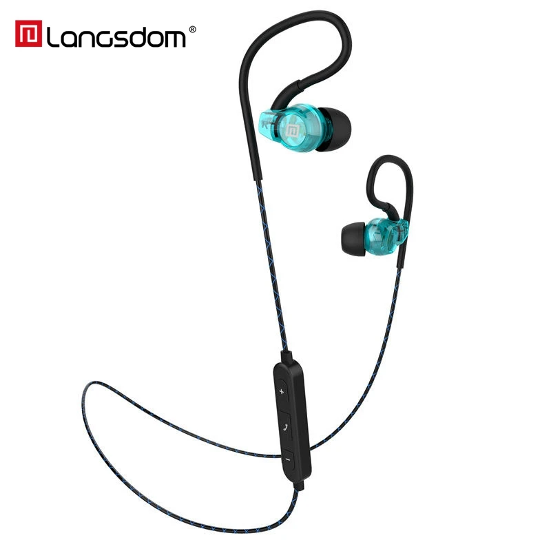

Langsdom Bluetooth Sport Earphone Wireless Headset BS80 Stereo bluetooth V4.2 in-ear Earphones with Mic for Phone fone de ouvido