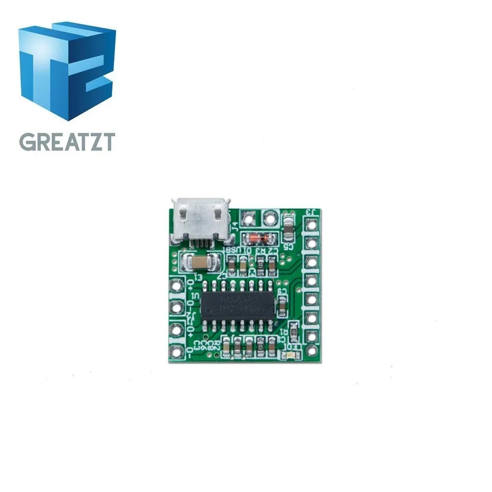 TZT NEW PAM8403 DC 5V Mini Class D 2x3W USB Power Amplifier Board DIY Bluetooth Speaker Z07 Drop ship