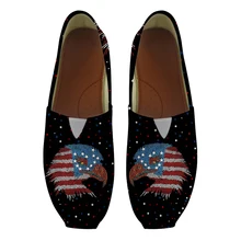 Черная Дизайнерская обувь на плоской подошве с рисунком Совы; женские летние дышащие лоферы; Весенняя Повседневная парусиновая обувь; женская обувь на плоской подошве; Женская рабочая обувь для медсестры