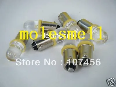 

Free shipping 20pcs T10 T11 BA9S T4W 1895 12V yellow Led Bulb Light for Lionel flyer Marx