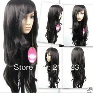 Free shipping&gt&gt&gt&gtYN&amp013@ 2012 New Sexy long black wave human healthy women's wigs |