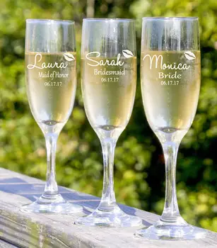 

Personalize Champagne Flute Glasses,Bridesmaid Champagne Glass,Champagne Flute For Bridesmaid,Custom Bridesmaid Champagne Flutes